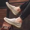 2025 New Men Walking Shoes Leather Light Colour Loafers Men Breathable All-match Flats Man Casual Slip On Driving Footwear Men