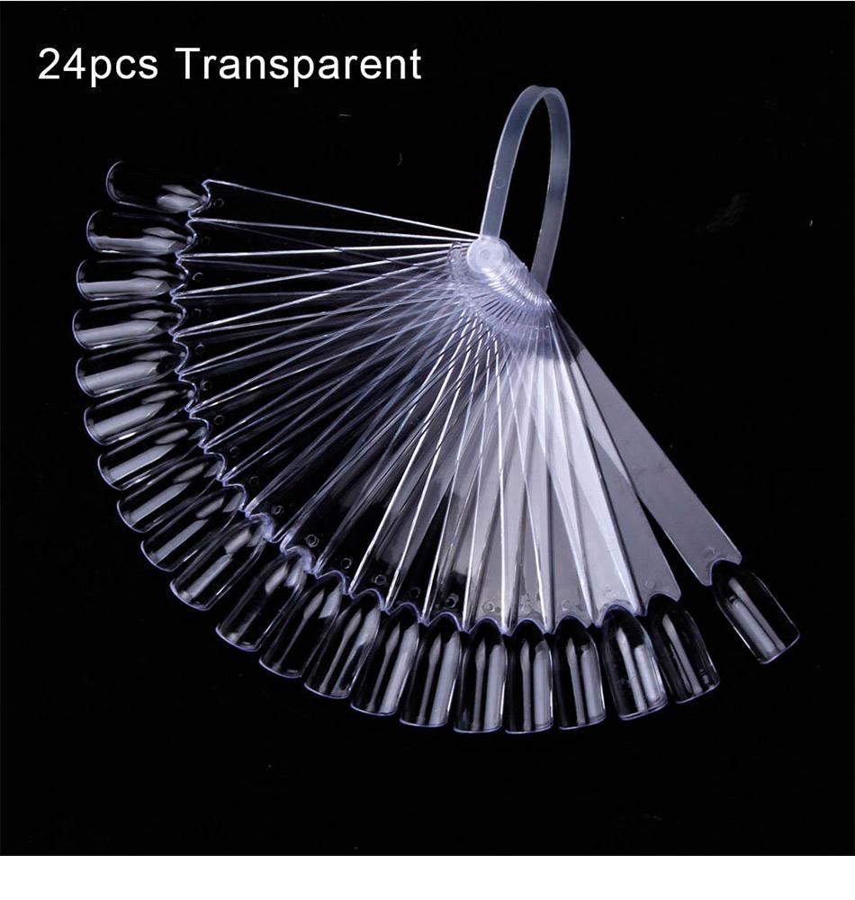 1 комплект, накладные ногти, веер, инструмент для демонстрации дизайна ногтей, прозрачная капсула для ногтей, искусственный маникюр, акриловый УФ-гель-лак