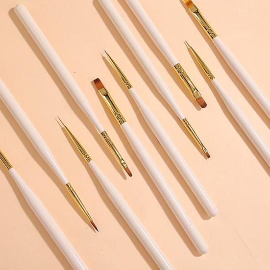 Кисть для дизайна ногтей Кисть для наращивания ногтей Гелевая гелевая кисть Строитель Кисть для ногтей Кисть для художественного лайнера