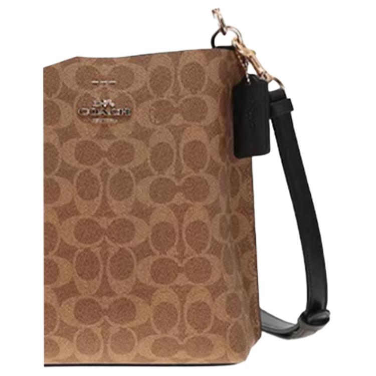 Coach Mollie 21 Classic Monogram Bucket Bag Women handbag Brown CBQ33-IMXDM