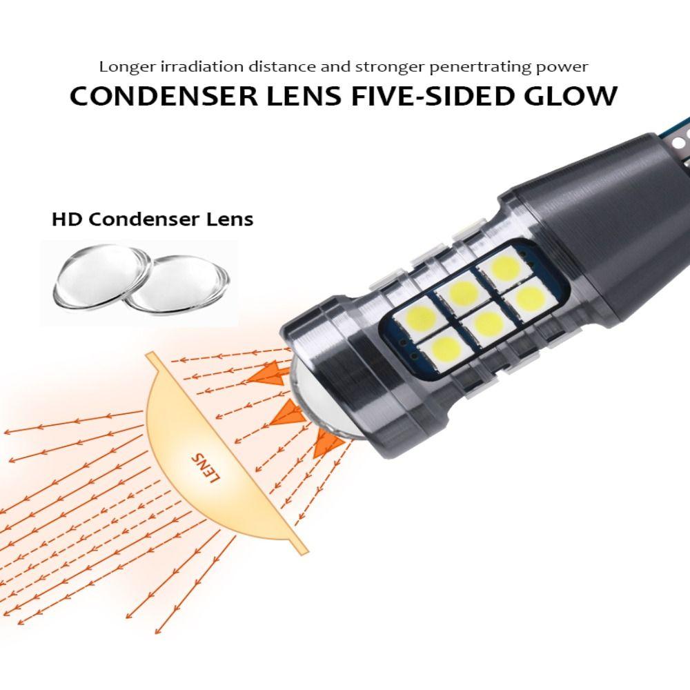 2 шт. новый автомобильный задний фонарь W16W 12 В T15 автомобильный сигнальный фонарь супер яркий светодиодный фонарь заднего хода универсальный автомобильный аксессуар три цвета