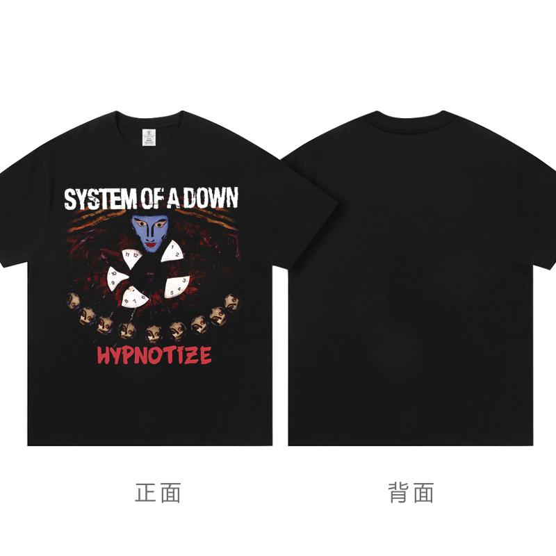 System of a Down Singer Band T Shirt Men Women HipHop Rapper Tee Fashion Short Sleeve Tshirt Summer Oversized Streetwear T-shirt