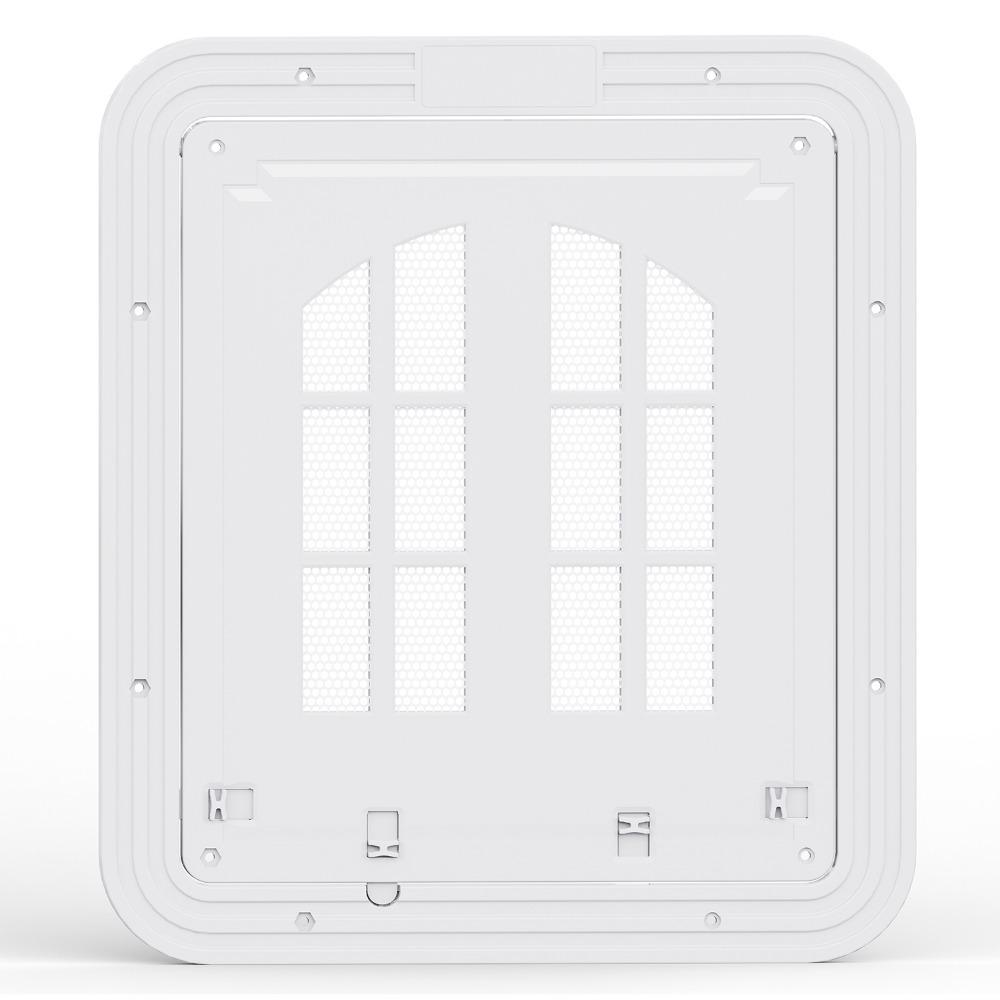 Self-Closing Pet Lockable Screen Door Reinforced Cat Door Hole Dog Screen Door House Accessories