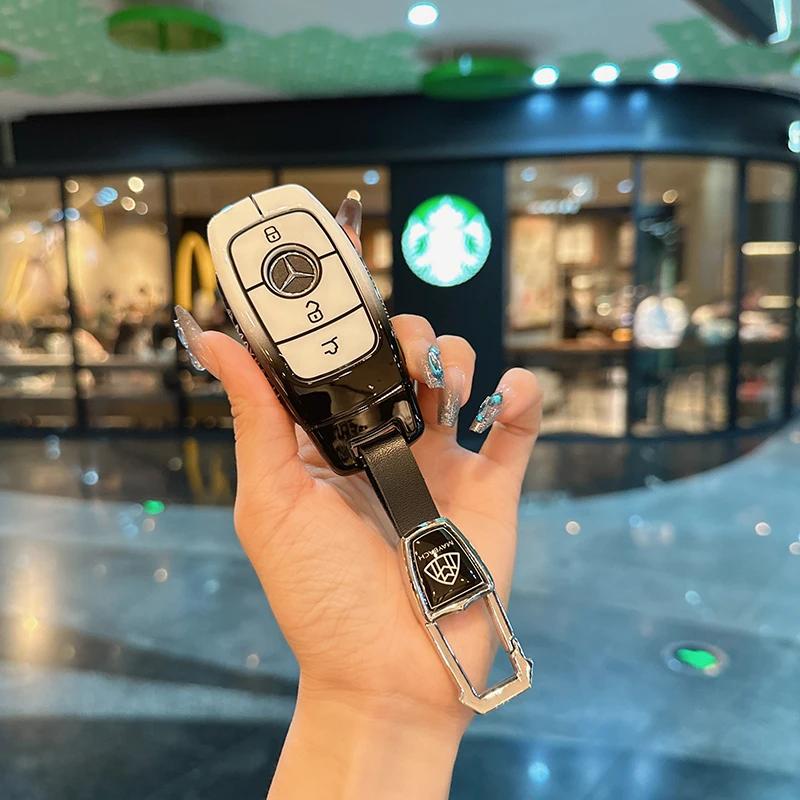 SFX1 Car Key Case Cover Protection Shell for Mercedes Benz A C E S G Class GLC CLE CLA W177 W205 W213 W222 X167 AMG Accessories