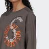 adidas Толстовка с длинными рукавами и круглым вырезом X Stella McCartney, женские топы, коричневый IB5889