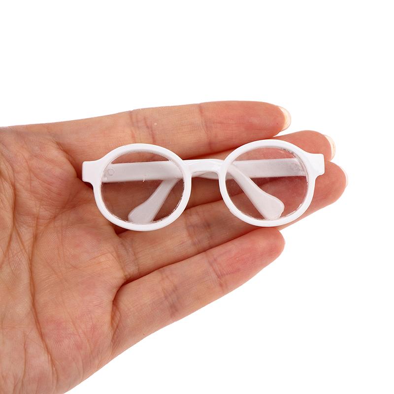 Plush Doll Glasses Accessory Round Frame 6.5/9.5Cm Eyewear Clear Lens