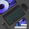 Bluetooth-клавиатура с RGB-подсветкой и бесшумная беспроводная мышь для iPad, Huawei и планшетов