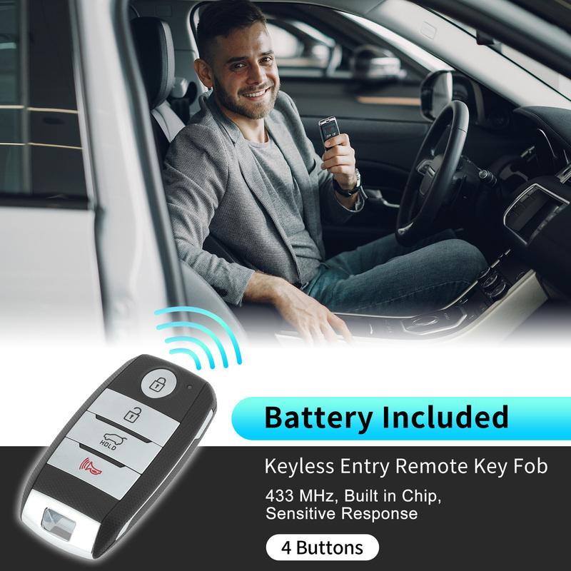 X Autohaux TQ8-FOB-4F06 433 MHz Keyless Entry Remote Key Fob for Kia Sorento 2015-2018