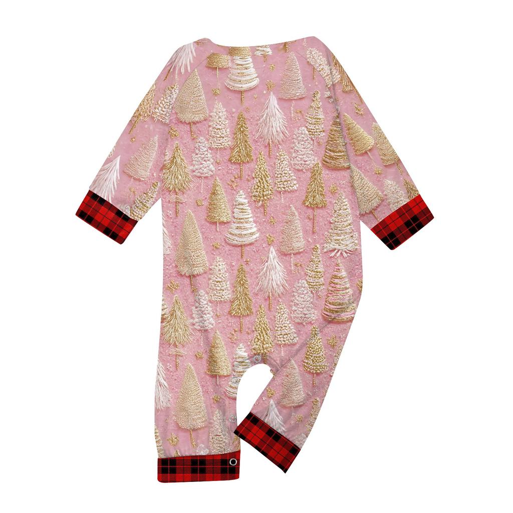 Комплект из топа и брюк с рождественскими принтами для всей семьи Одинаковые комплекты для всей семьи