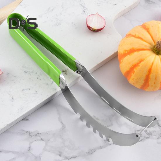 Слайсер для арбуза пищевой класс 304, противоскользящая пластиковая ручка, безопасная быстрая нарезка, резак для фруктов и дыни, режущий инструмент для нарезки, кухонные гаджеты