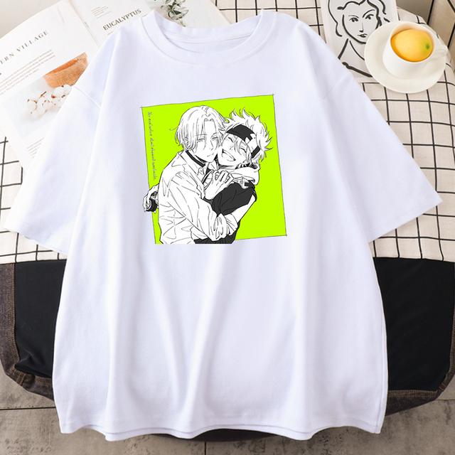 Anime Sk8 Reki Kyan Langa Hasegawa Clothing Women Loose Crewneck T -Shirt Summer Fashion Breathable Casual Loose Unisex T -Shirt