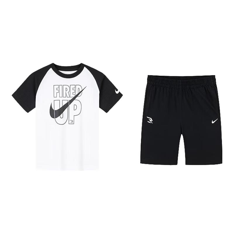 Nike Детский хлопковый комплект: футболка с коротким рукавом и шорты