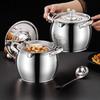 Контейнер для беконного жира Нержавеющая сталь Горшок для масла с фильтром и крышкой Двойная ручка Горшок для смальца Кухонная банка для хранения масла