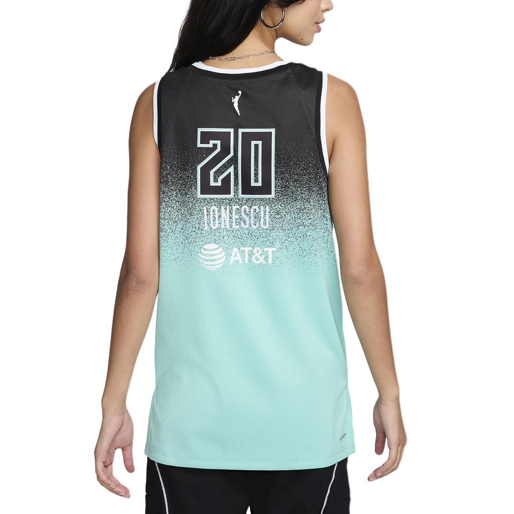 Nike Женский спортивный костюм WNBA Rebel Editon New York Liberty Sabrina Ionescu 2023 Dri-Fit Victory, цвет мятный/черный, уличная одежда FD0806-305