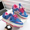 Модные синие кроссовки для скейтбординга, мужские кроссовки для активного отдыха на платформе в стиле хип-хоп, дизайнерские повседневные спортивные кроссовки для скейтбординга, мужские