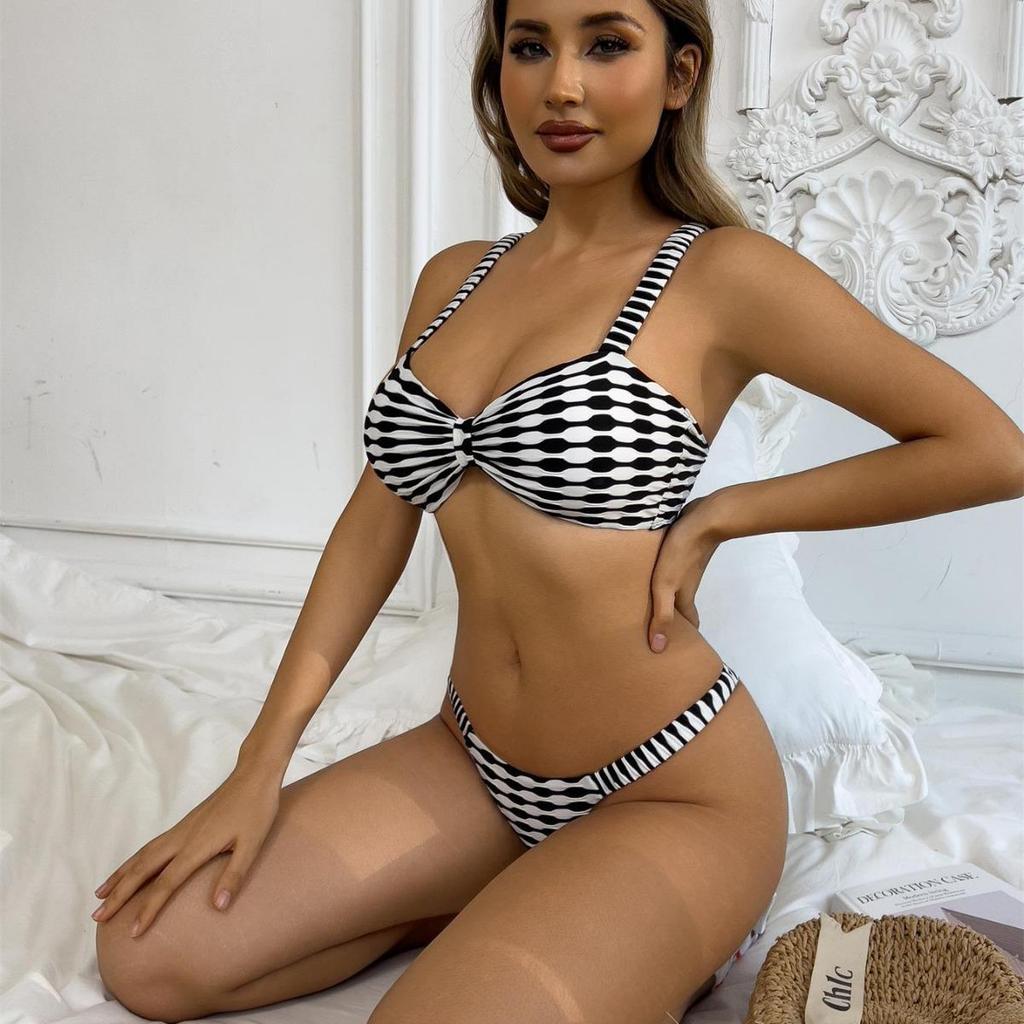 2025 Гусиная лапка Сексуальный женский купальник бикини Раздельный купальник