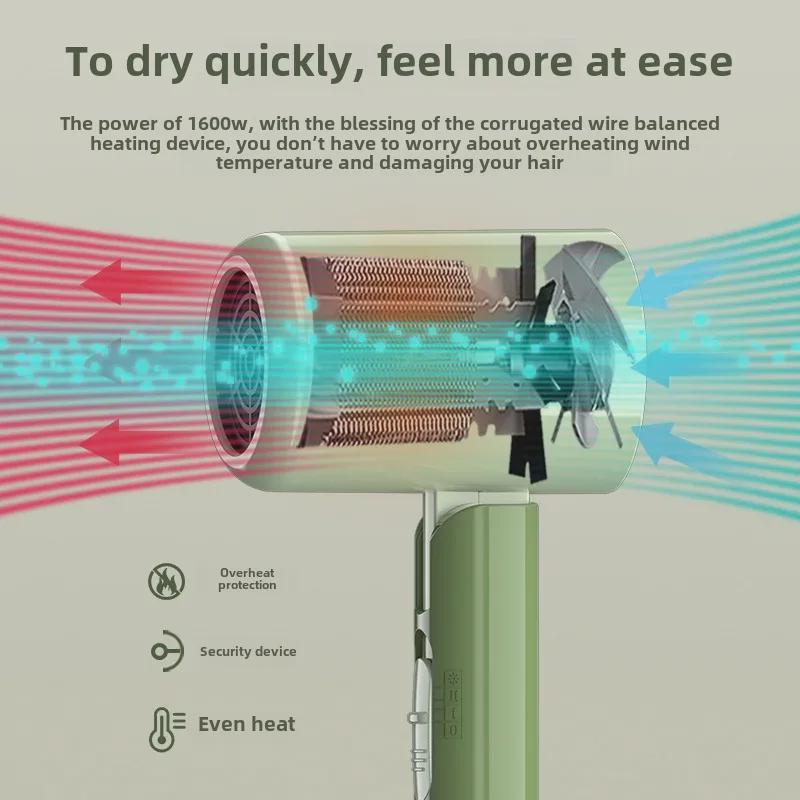 Мощный портативный фен Yongri с постоянной температурой для использования дома и в общежитии