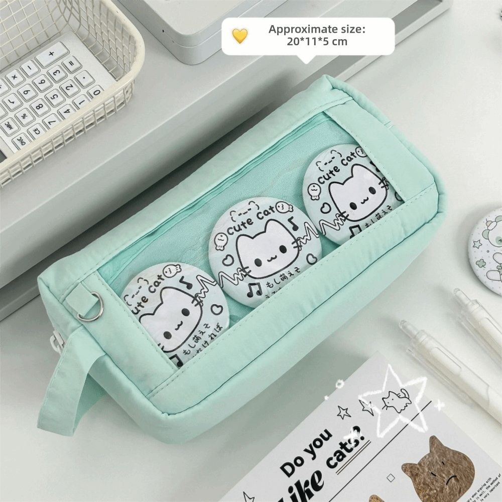 Portable Pencil Case Large Capacity Pencil Pouch Multi-functional Stationery Organizer  Gift