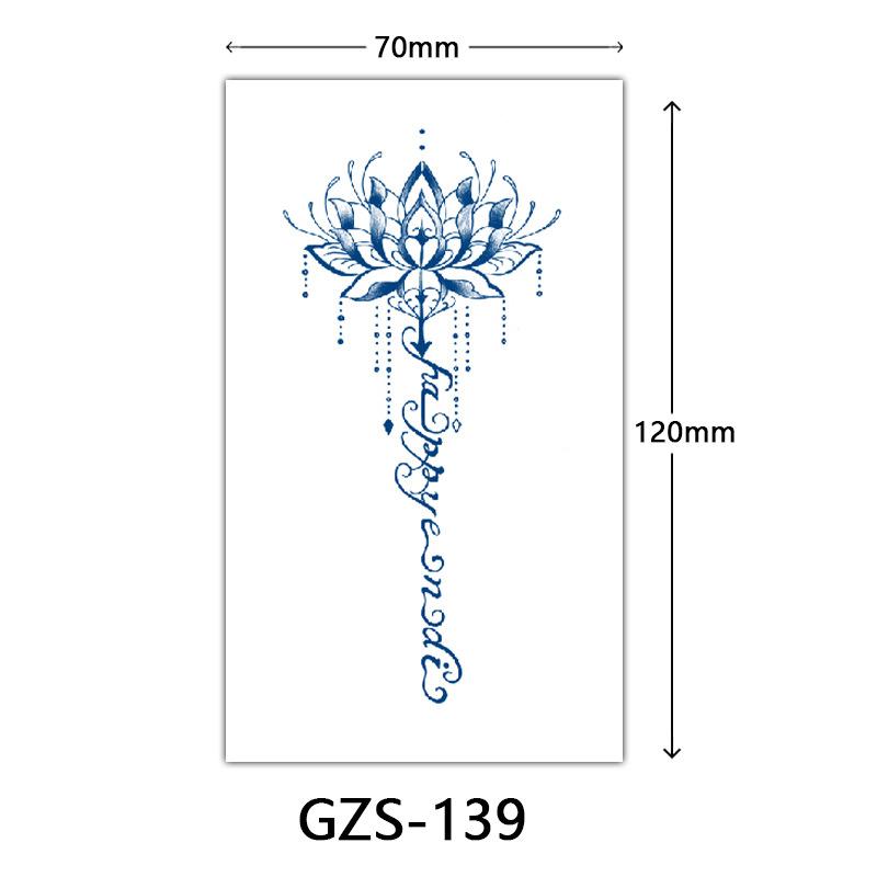 Травяная тату-наклейка, Тату-наклейка соком на тыльную сторону руки, Полуперманентная тату-наклейка, Водостойкая тату