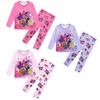 Kids Girls K-POP Rumi Mira Zoey Print Long Sleeves T-Shirt Top Pants Trousers Pajamas Sleeping Sleepwear Sets