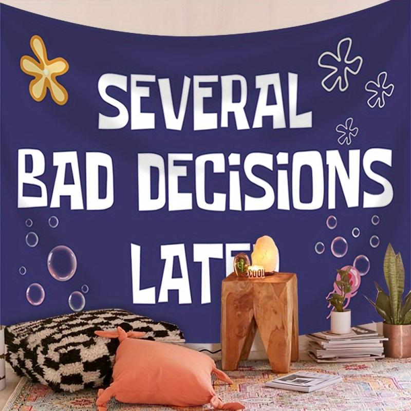VIKAMA After Several Wrong Decisions Wall Flags Fun Flags Room Decorations Exterior Ornaments And Home Decorations