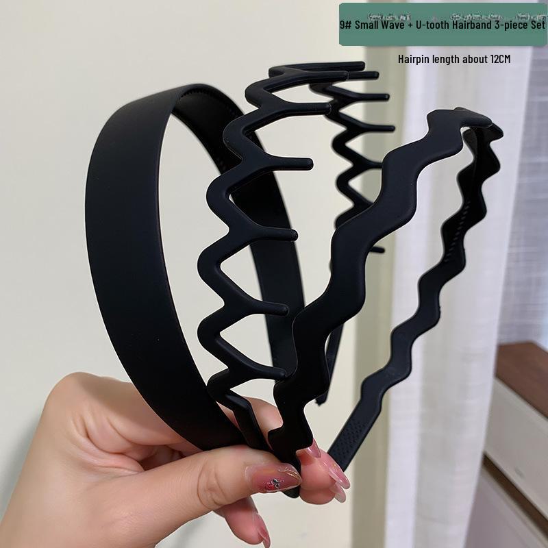 Женский нескользящий обруч для волос цвета молочного кофе: Универсальная повязка на голову и зажим для фиксации в дороге