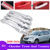 Хромированная Умная Накладка на Ручку Двери Для Chrysler Town And Country Voyager 2008-2016 Внешние Защитные Аксессуары для Автомобиля Стикер