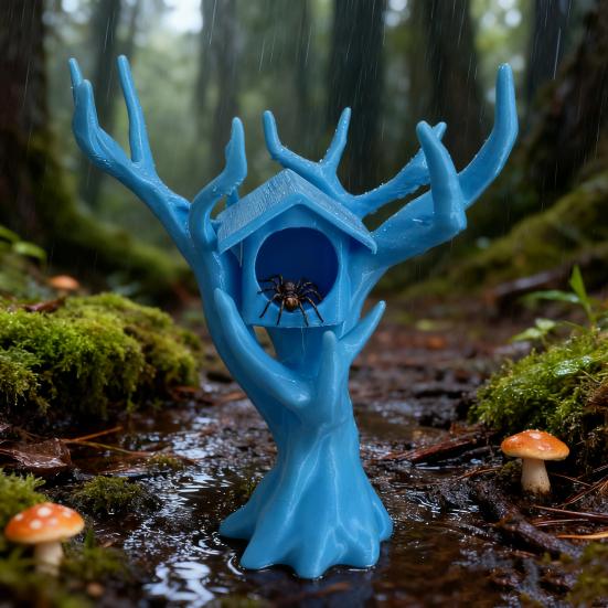 Прыгающий паук Домик на дереве Альпинист Укрытие Деревовидное укрытие для пауков Лазание Прятки Комбо Домик для мелких существ Насекомые Домашние животные Террариум для пауков