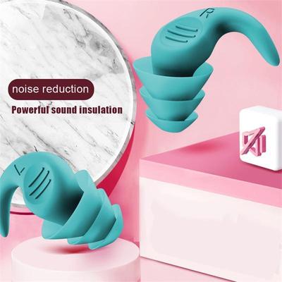 1 пара силиконовых спиральных берушей для сна, звукоизоляция, защита ушей, беруши, противошумные вкладыши для путешествий, шумоподавление
