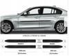 BMW 3 2012-2018 - Накладки на боковые двери ЧЕРНЫЕ