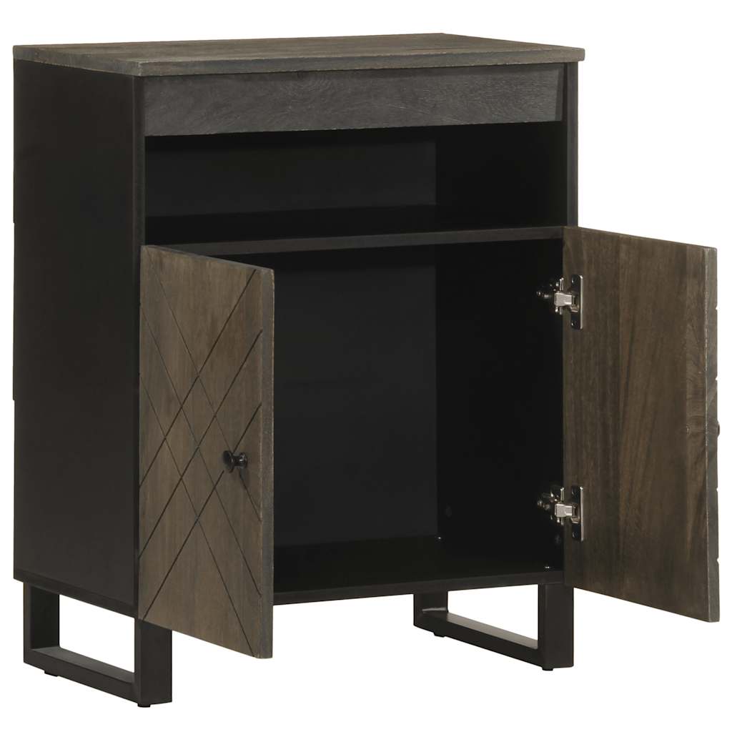 Sideboard in Black 60 x 33 x 75 cm Solid Mango Wood