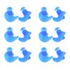 6 Pairs Silicone Swimming Diving Spiral Ear Plugs Professional Adult Dust Proof Earplugs(Blue )