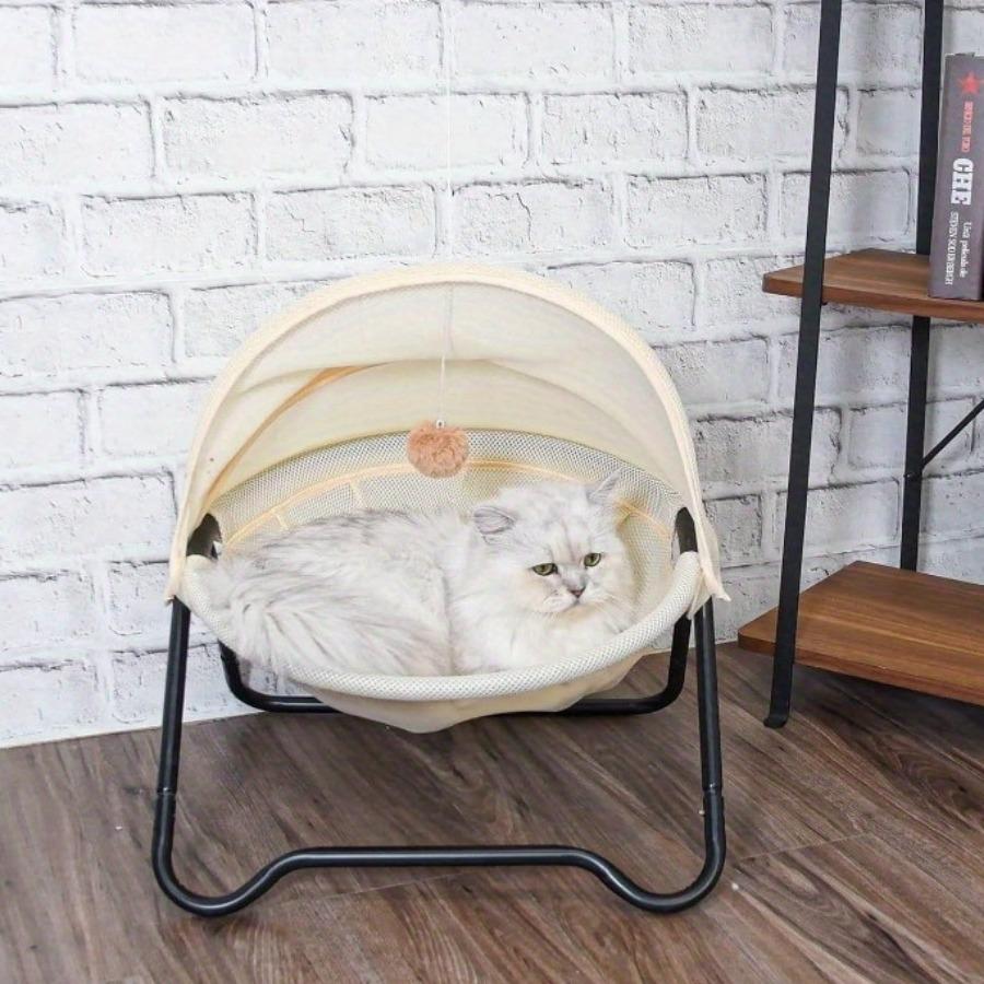 Кровать для кошек, поднимающаяся с земли, четырехсезонная будка для кошек, влагостойкая, дышащая, съемная, моющаяся, устойчивая к царапинам, износостойкая колыбель для домашних животных, гамак