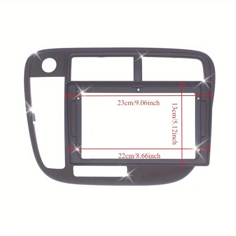 Car Radio Fascias 9 Inch Car Fascia Frame Adapter For Honda Civic 1996-2001 Android Radio Dashboard Fitting Panel Kit Face Plate