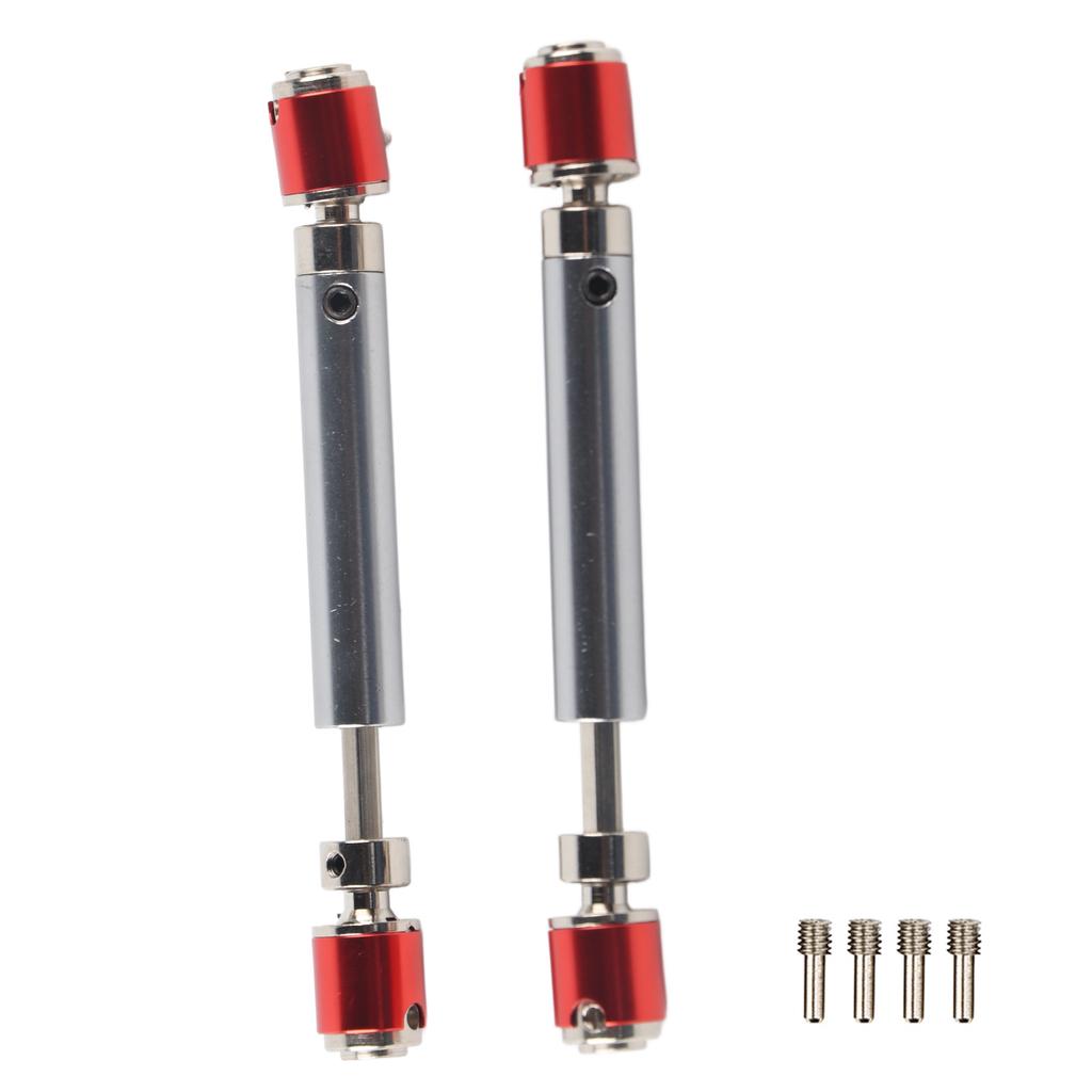 2Pcs Metal Transmission Drive Shaft Suit Fit for Axial SCX10 D90 1 10 RC Crawler Mini Car Parts