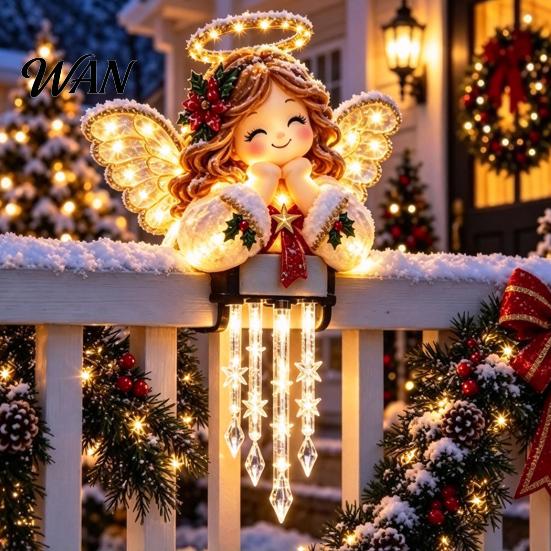 Decorative Lights for Eaves Christmas Outdoor LED Icicle Lights, Waterproof String Lighting, Battery Powered Flexible Fence Decoration Light