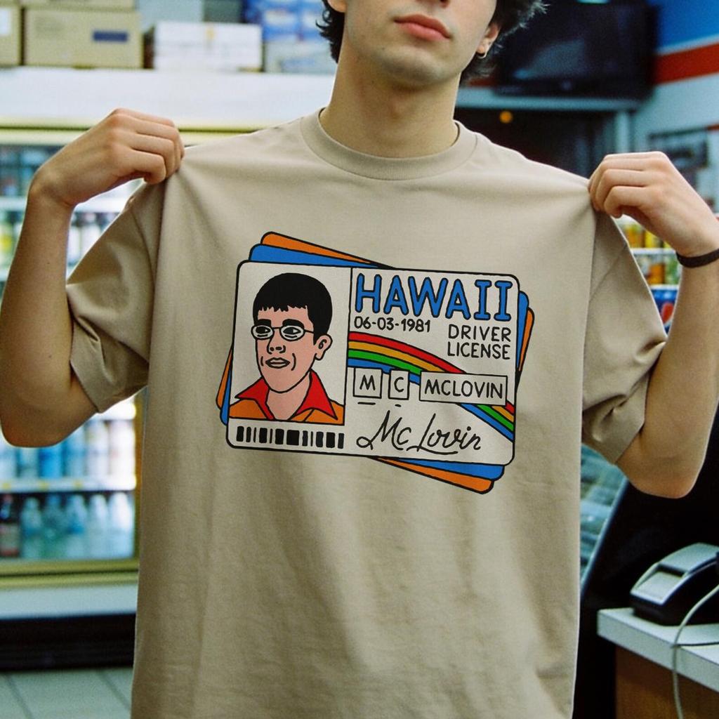 McLovin Driver's License Shirt, Funny Cult Classic Movie Graphic Tee