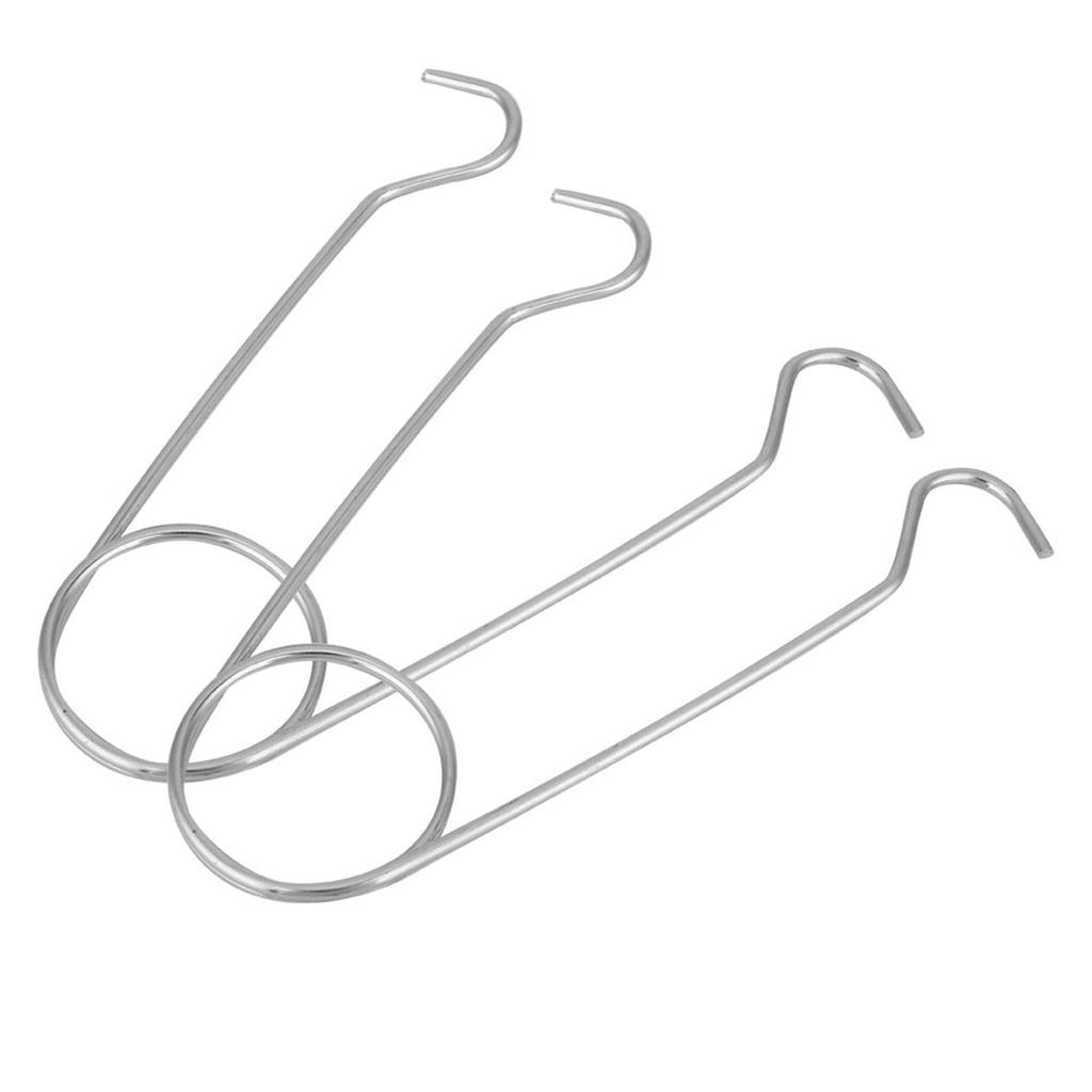 2Pcs Stainless Steel Fish Mouth Jaw Spreaders Hanging Hook Rack for Cooker Water Bottle