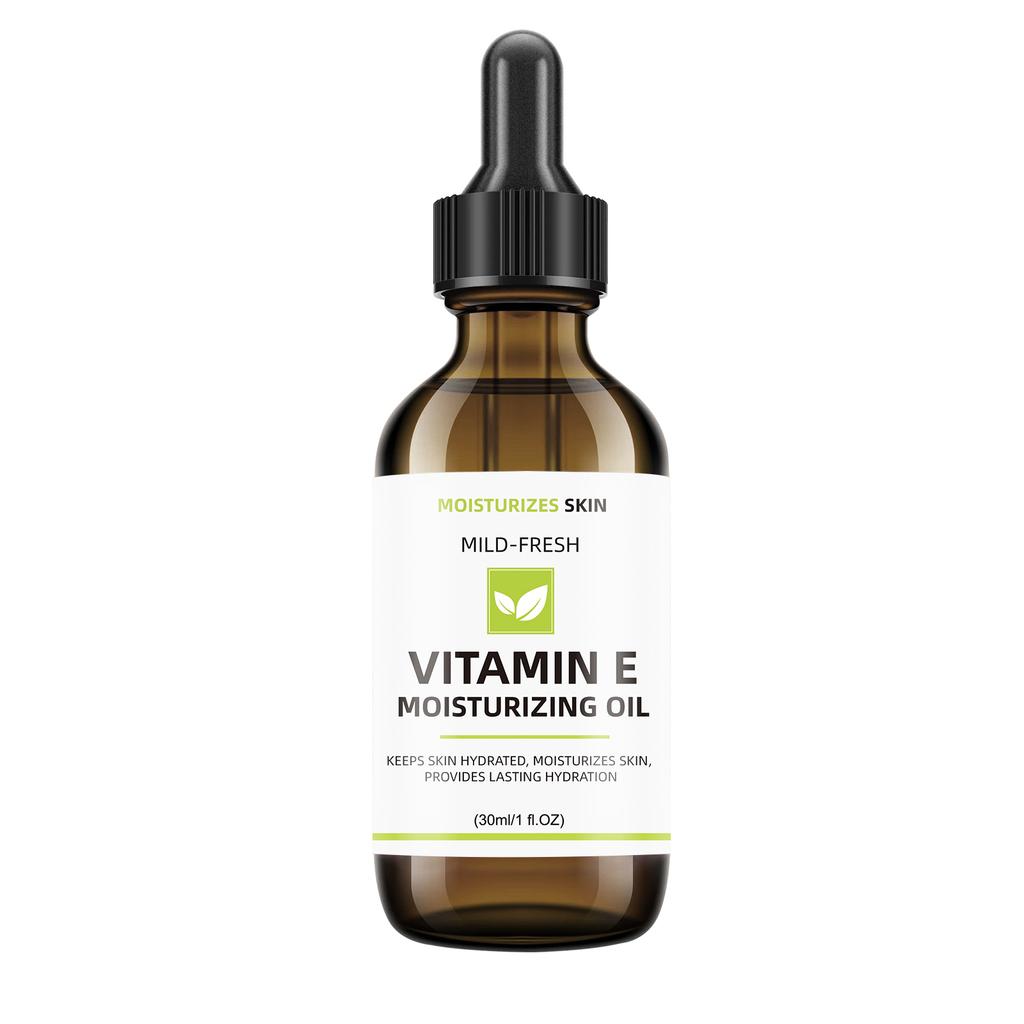 Vitamin E Facial Oil Deep Hydrating and Nourishing Skin Serum for Fine Lines and Radiance 30ML Glass Dropper for Men and Women