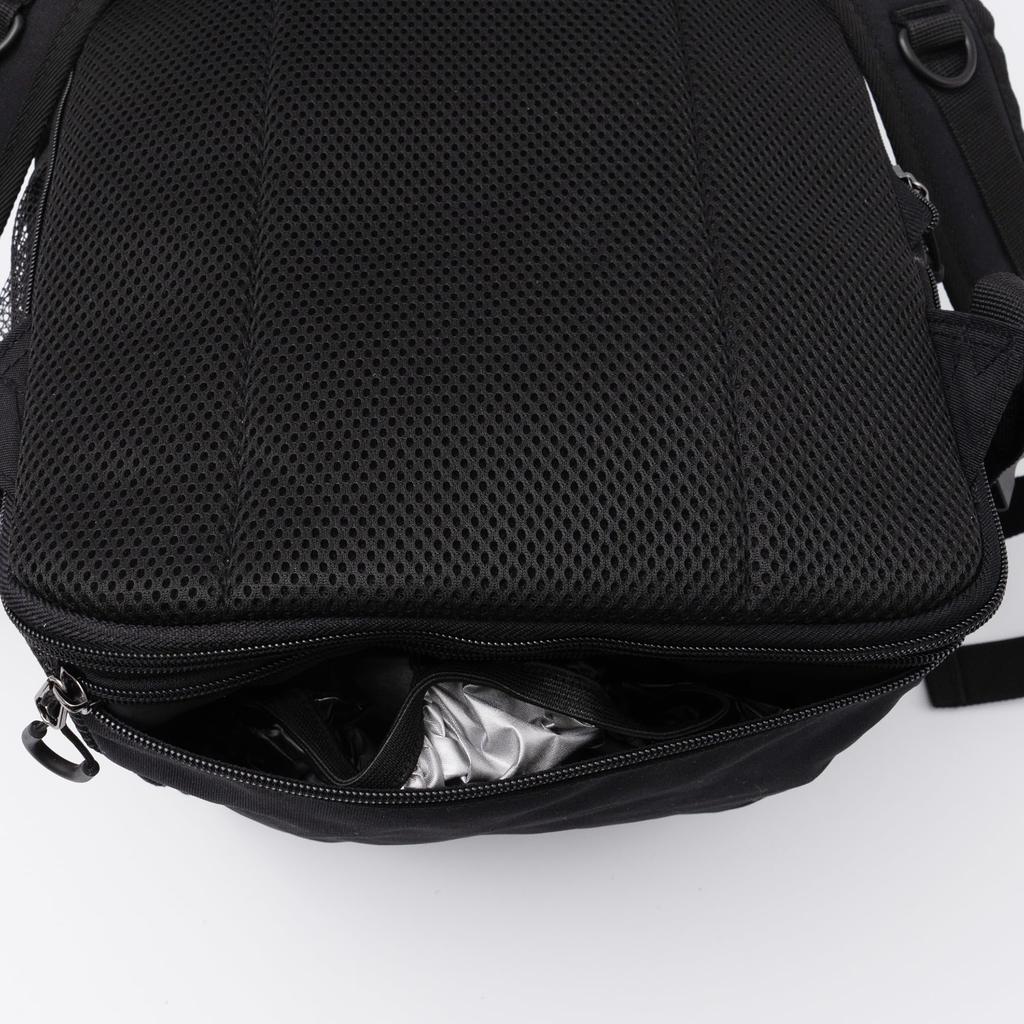 Logo Spark Expandable Bungee Cord Large Backpack, Blue,