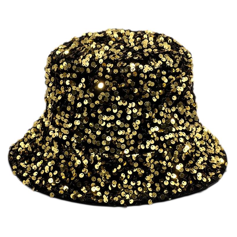 Для шляпы-ведра с пайетками Dazzle Color, многоцветной, подходящей ко всему, шляпы-ведра с широкими полями, крутой летней дышащей рыбацкой кепки, унисекс