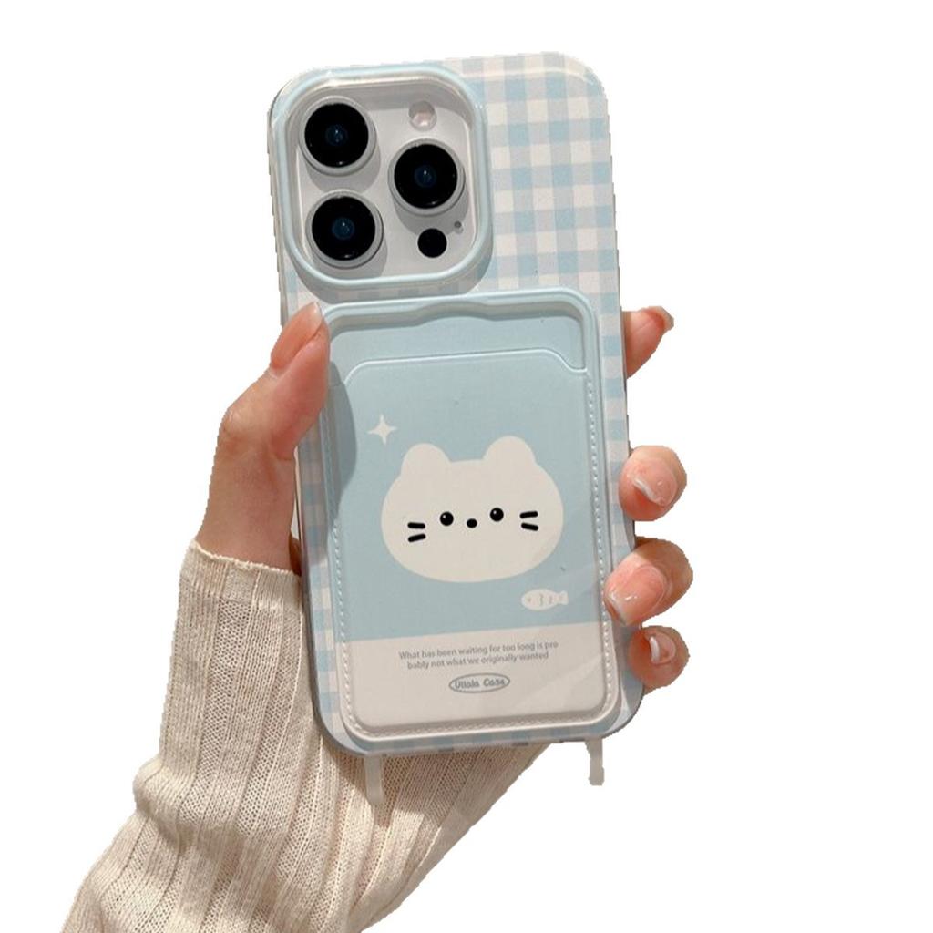 Hanging Rope Card Bag Phone Case Goddess Creative Minimalist Hard Shell Transparent Personality Fashion Japanese and Korean