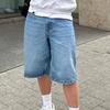 Casual Loose Wide-leg Retro Jeans Shorts