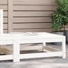 VidaXL Garden Footrest, Coffee Table, Stool, Outdoor Patio Backyard Terrace Furniture, White 70x70x30 Cm Wood 837936
