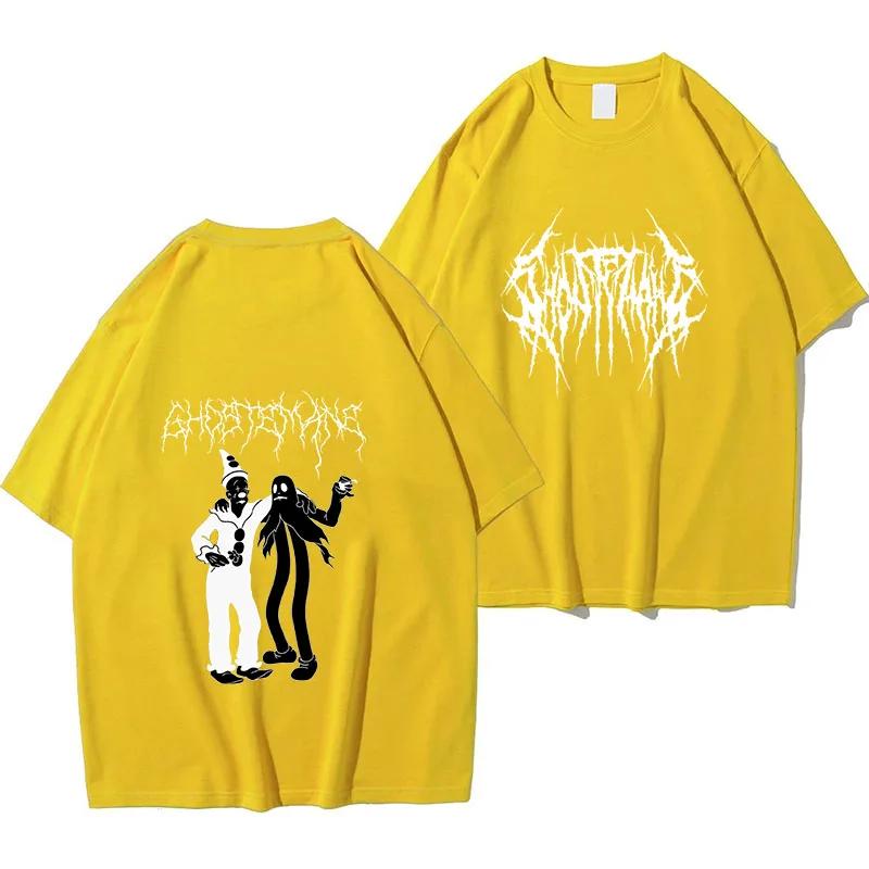 Мужская футболка с графическим принтом Ghostemane, модная футболка в стиле хип-хоп, металл, рок, готика, уличная футболка больших размеров для мужчин