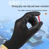 Black PU Coated Anti-Slip Palm Gloves: Wear-Resistant, Anti-Static, Labor Protection