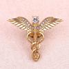 Цинк Цинковый сплав Броши Крылья ангела Змея Воротник рубашки Лацкан Значок Милый Мужской Подростковый