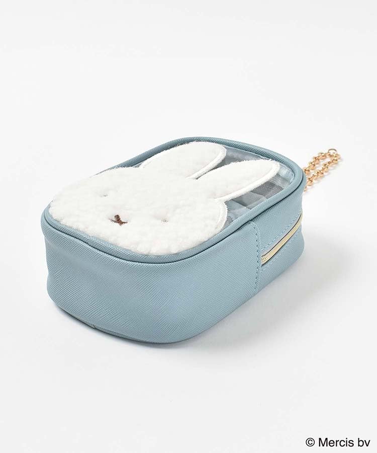 Квадратная сумочка с аппликацией Miffy Boa и цепочкой для шитья (синий)