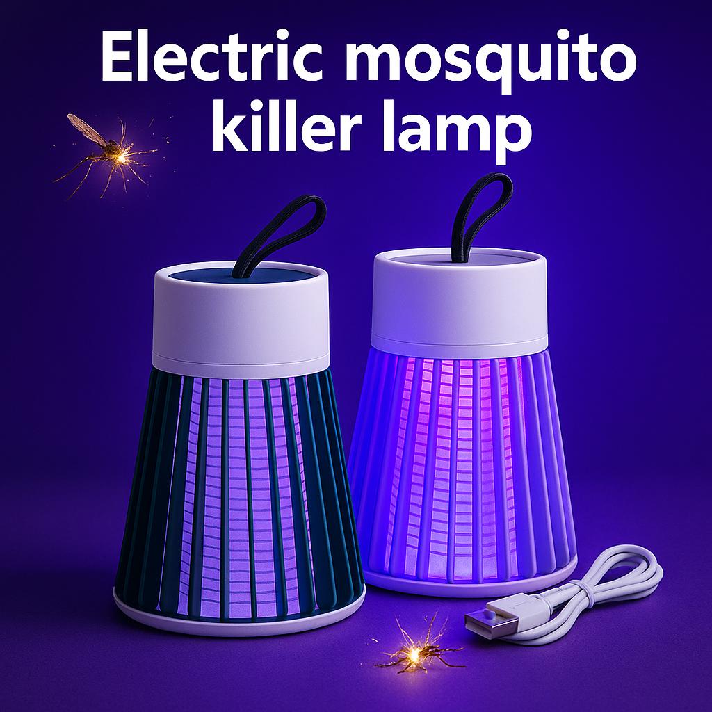 Лампа-убийца комаров Электрическая ловушка для насекомых 2-в-1 USB-ловушка для жуков со светодиодной подсветкой для спальни, кемпинга на открытом воздухе, ос, мошек