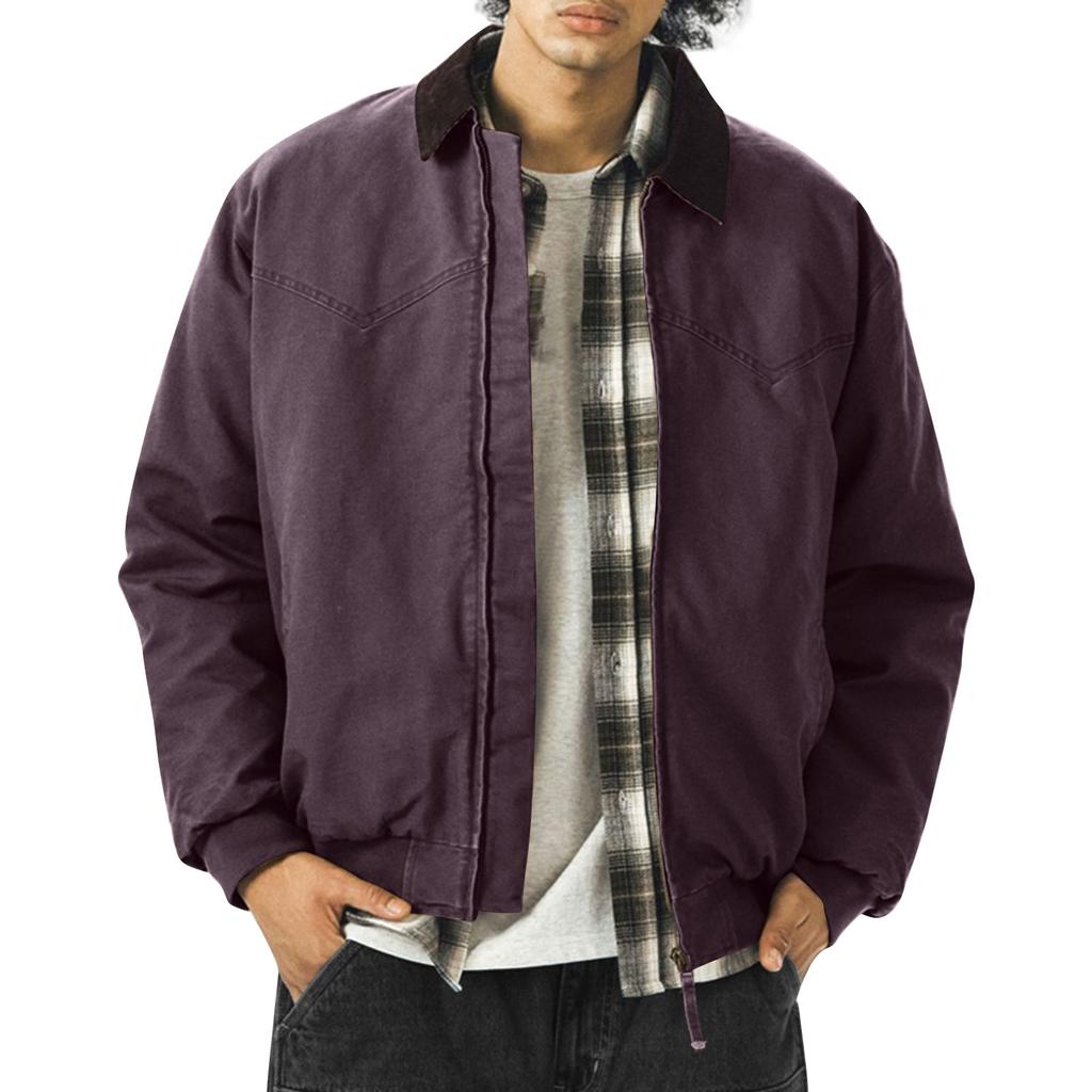Men's Solid Color Camouflage Outdoor Sports Jacket Men's Pocket Button Casual Jacket